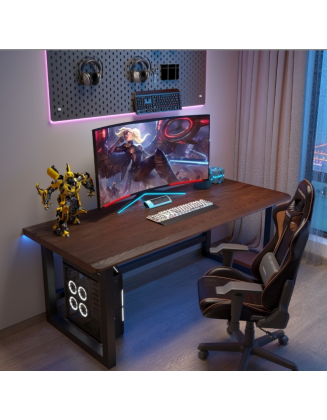 Solid Wood Gaming Table Computer Desk