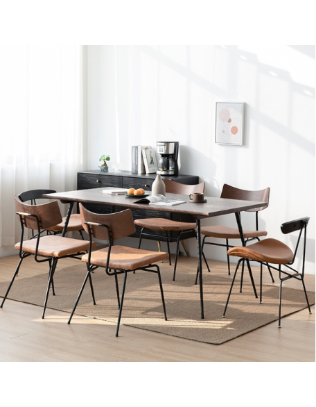 Scandinavian Dining Table Iron Italian Minimalist Modern